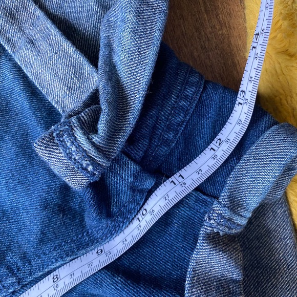 Billabong Hi-Rise Cut-Off Shorts Denim Blue Cotton Stretch Medium Wash Size 30 - Picture 10 of 11